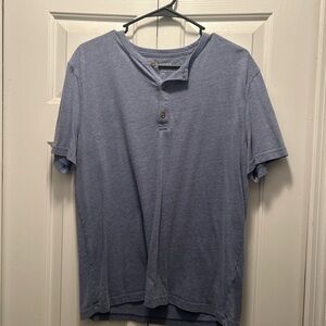 Banana Republic Factory Blue Casual Button Down Shirt
